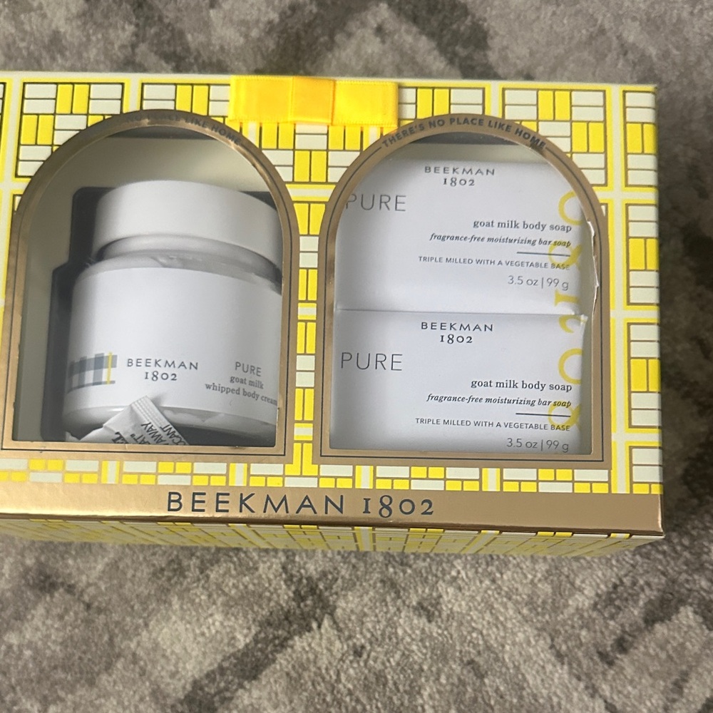 NWT Beekman 1802 Pure Goat Milk Soap and Cream Set